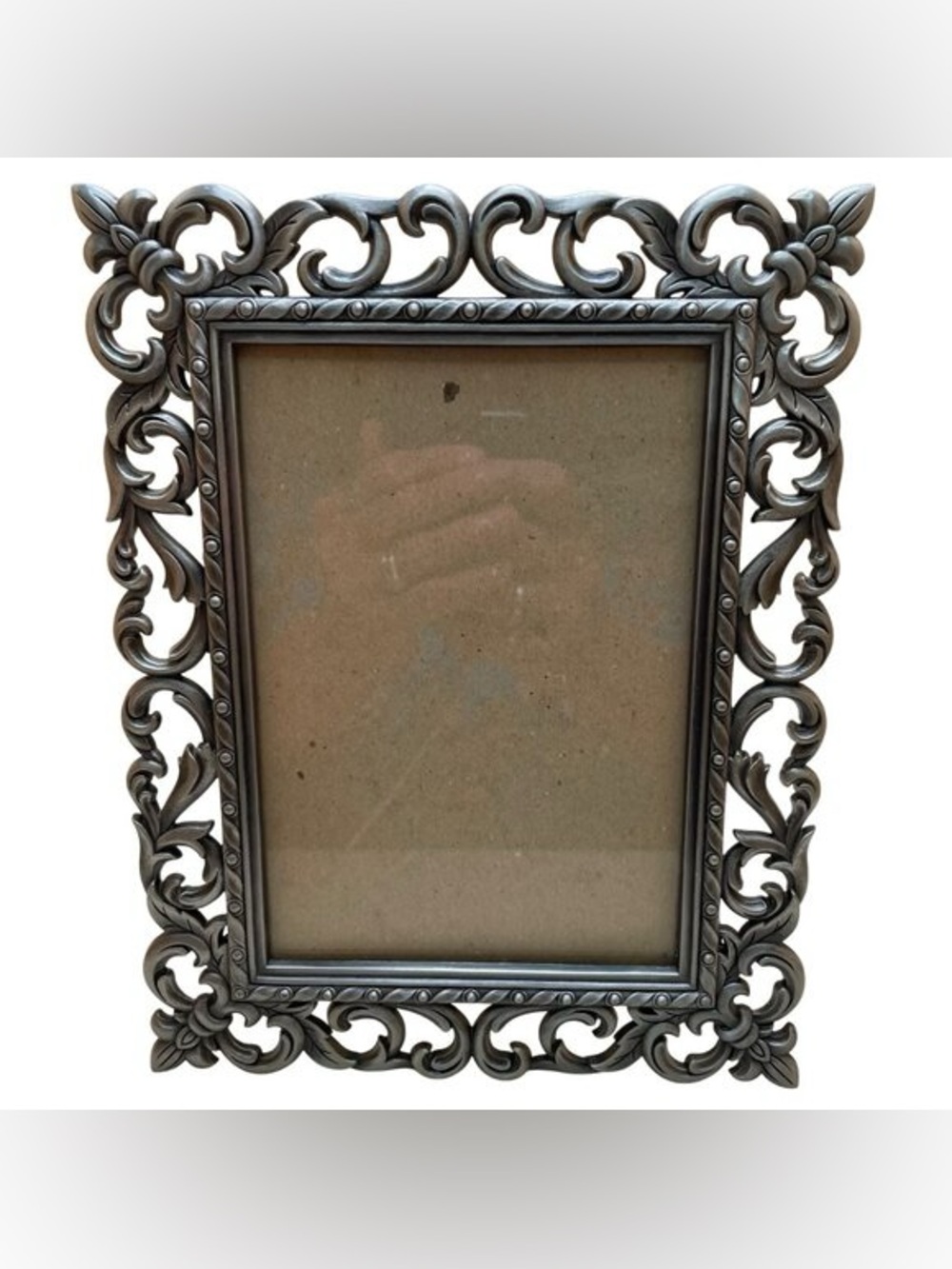 ⭐️Ornate Scrollwork Decorative Picture Frame in Antique Silver⭐️